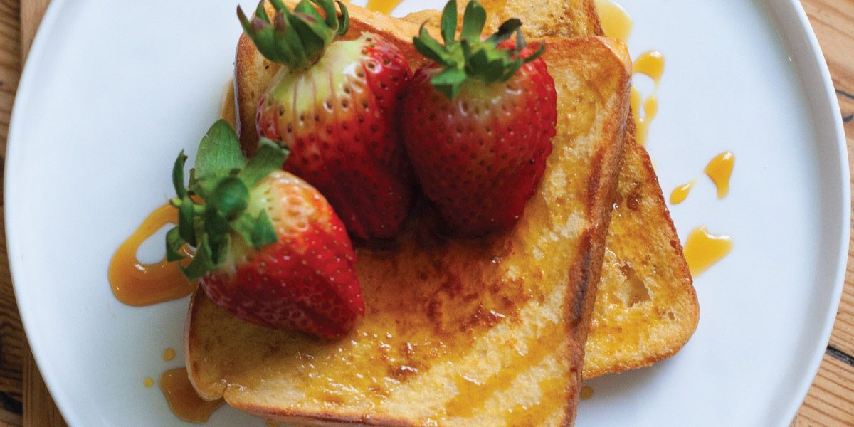 Toplay Syrup and Strawberry French Toast