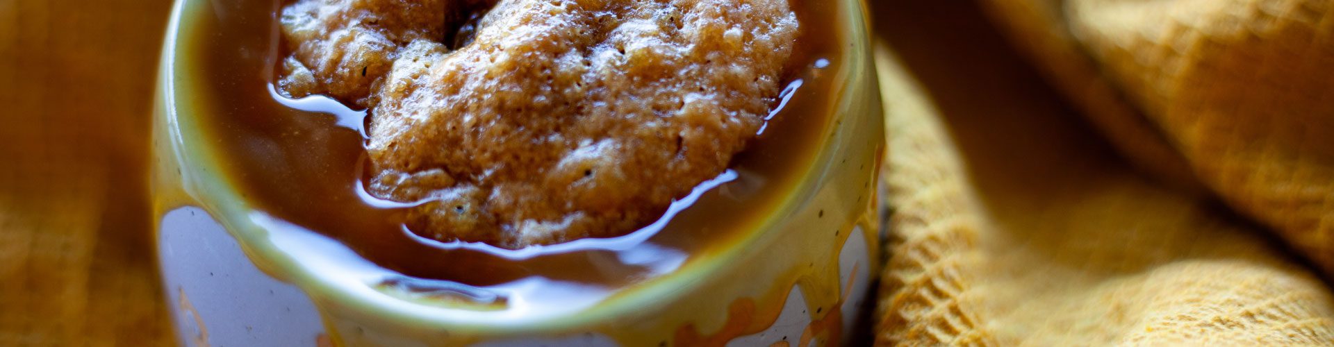 Peanut butter mug cake
