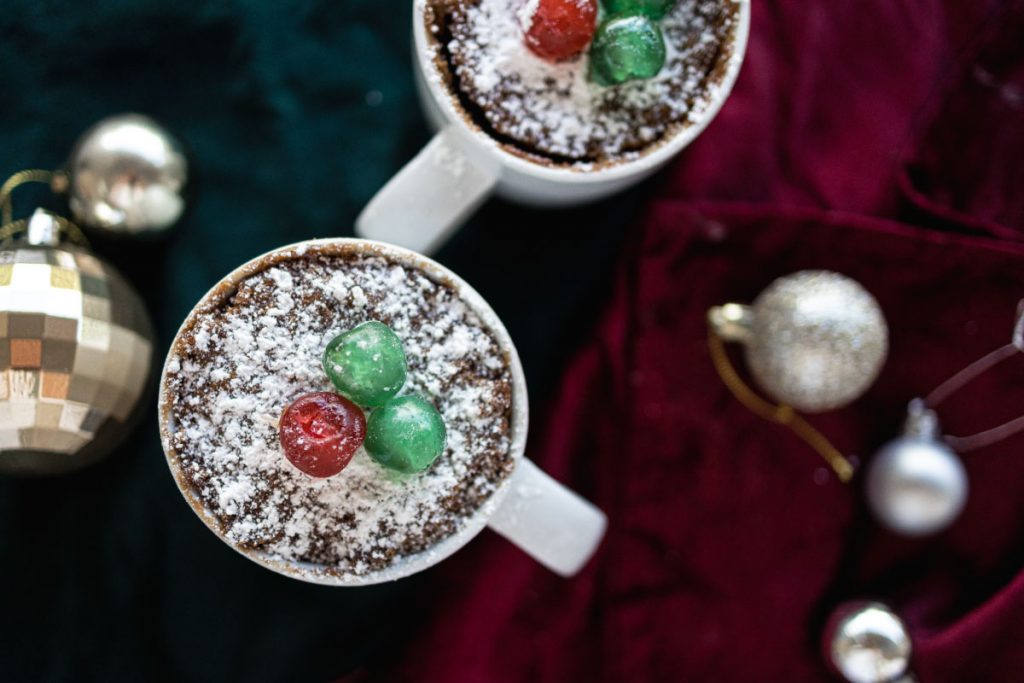 Feeling festive with a Christmas mug cake!