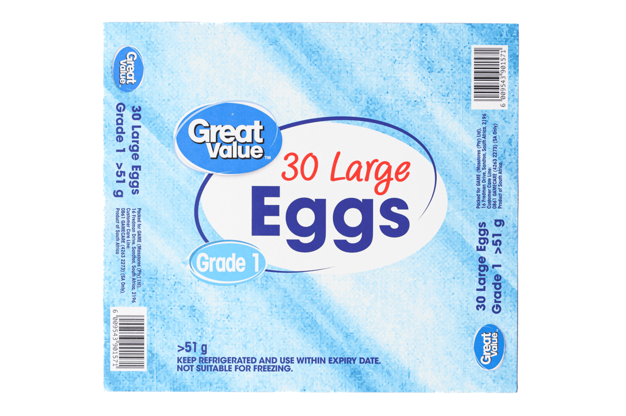 30 Large Great Value Eggs